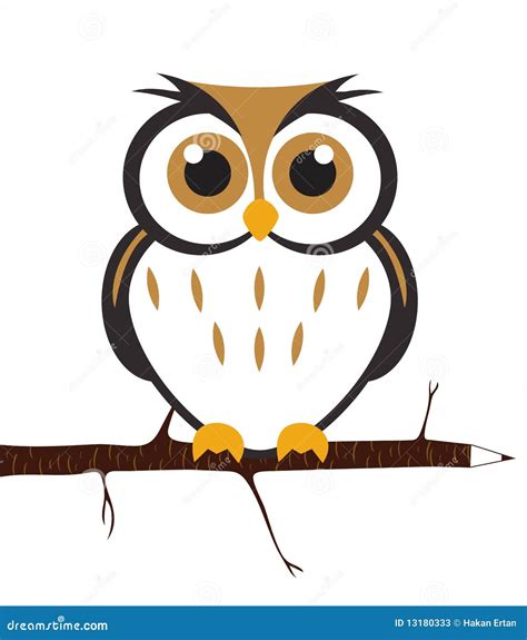 Vector Cute Owl Stock Vector Illustration Of Bird Cartoon