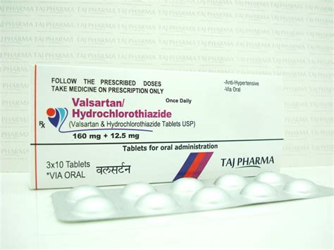 Valsartan And Hydrochlorothiazide Tablets Usp 160mg 12 Valsartan And