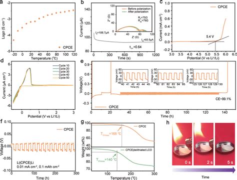 A Temperaturedependent Ionic Conductivity Of Cpce B Currenttime