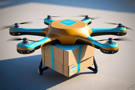 Premium AI Image Delivery Drone With Box Cargo Automatic Delivery