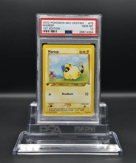 Psa 10 Gem Mint 2002 Pokemon Neo Destiny 75 Mareep 1st Gebraucht