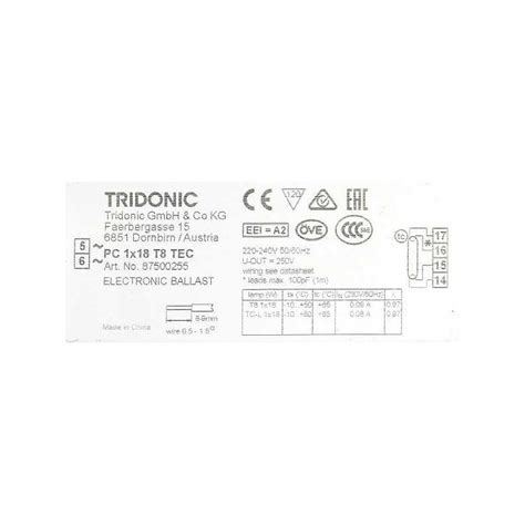 Statecznik Elektroniczny TRIDONIC PC T8 TEC T8 18W PL L TC L 18W