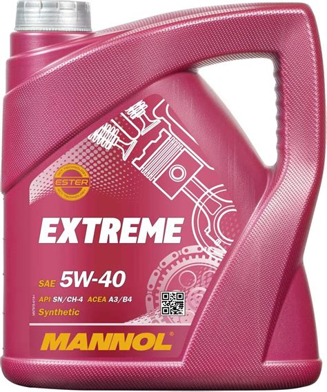 MANNOL 7915 EXTREME FULLY SYNTHETIC ESTER ENGINE OIL SAE 5W 40 API SN