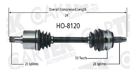 Flecha Homocinetica Completa Der Honda Civic 2001 2005 Std