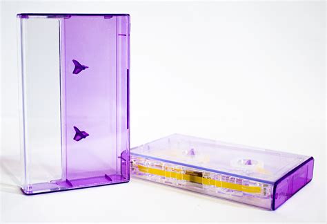 Clearpurple Tint Norelco Case For Audio Cassettes Cassette Boxes