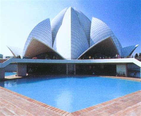 Photographs Of The Bahai House Of Worship The Lotus Temple And The