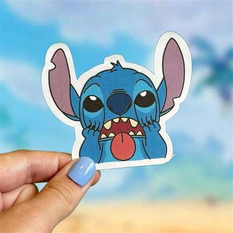 Pegatina de puntada Disney Lilo y Stitch Hawái Alien Vinilo