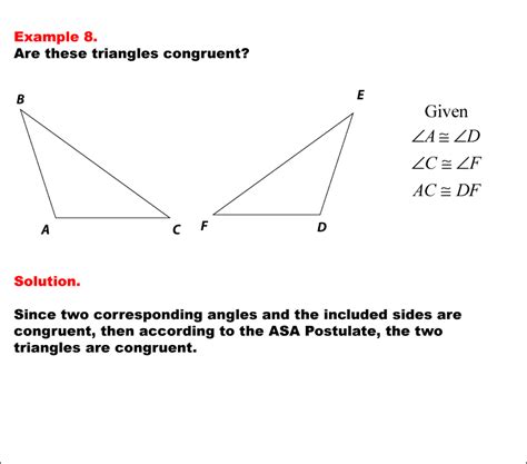 Math Example Geometric Shapes Congruent Triangles Example 8 Media4math