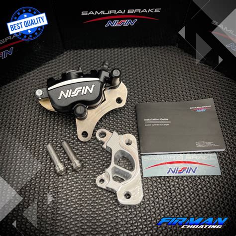 Jual KALIPER NISSIN RX KING NEW 2PISTON PLUS BREKET BRIKET FREE BAUT