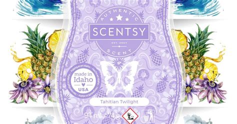 Tahitian Twilight Scentsy Bar July Scent Of The Month The Candle