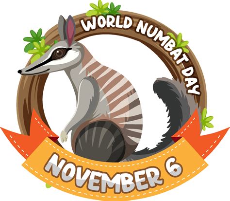 World Numbat Day Banner Logo 12744462 Vector Art At Vecteezy