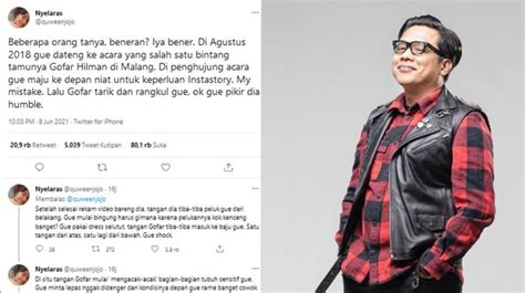 Klarifikasi Gofar Hilman Soal Tudingan Pelecehan Seksual