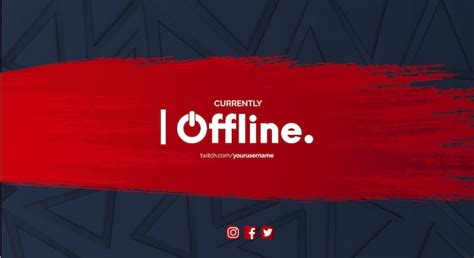 Free Vector | Modern twitch banner with red splash