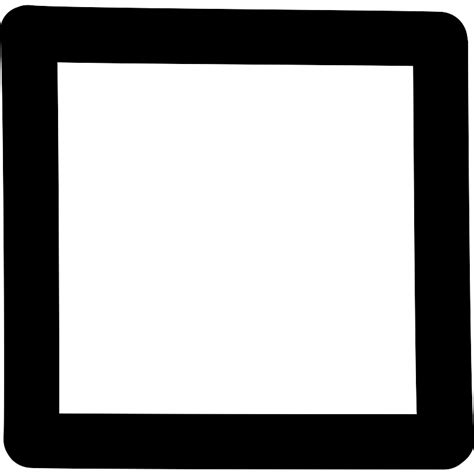 Square Hand Drawn Shape Outline Vector Svg Icon Svg Repo