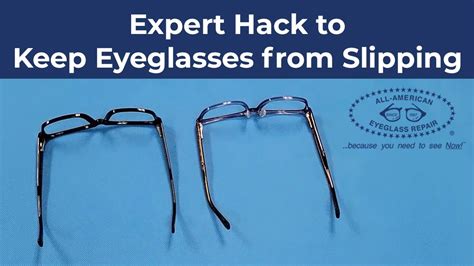 Expert Hack To Keep Eyeglasses From Slipping Youtube