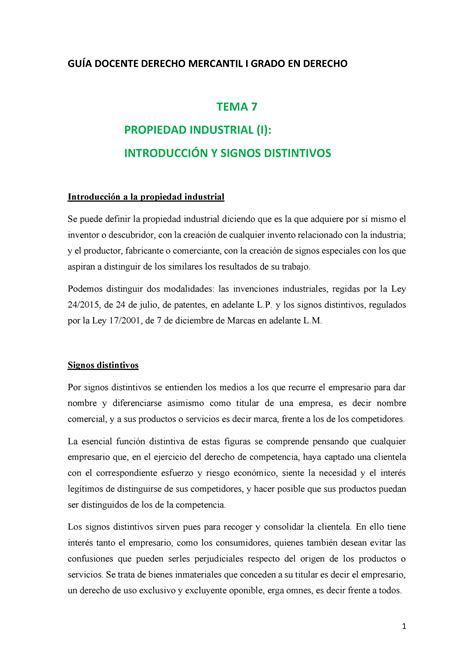 Tema Apuntes Completos Y Resumidos De Derecho Mercantil Gu A