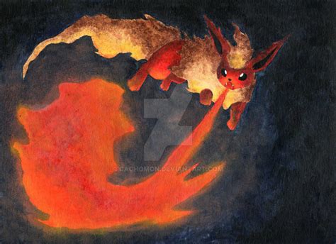 Flamethrower Flareon By Cachomon On Deviantart