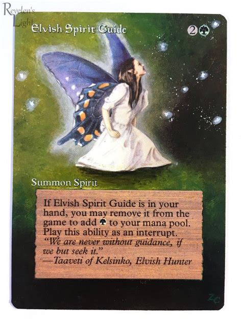 Elvish Spirit Guide Hand Painted Mtg Alter Revelen S Light Altered