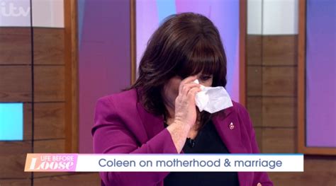 Coleen Nolan Tears Up On Loose Women After Son S Touching Message