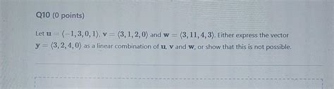 Solved Let U −1301 V 3120 And W 31143 Either