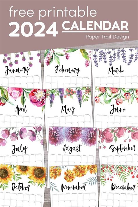 Free Printable Calendars For The Month Of March And June With Flowers