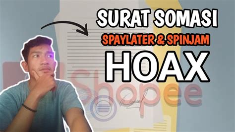 DC KIRIM SURAT SOMASI YG GALBAY SHOPEE TENANG ITU CUMA HOAX YouTube