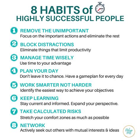 8 Habits Of Highly Successful People