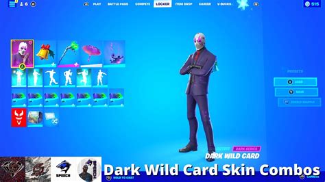 Dark Wild Card Skin Combos Fortnite Battle Royale Youtube