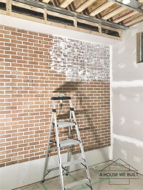 How To DIY A Faux Brick Wall With A German Schmear