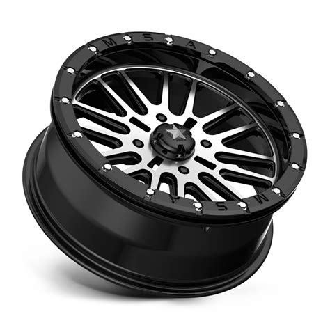 Msa Offroad Wheels M Brute Beadlock X Gloss Black Machined