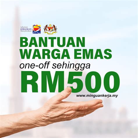 Permohonan Bantuan Warga Emas JKM RM500 Setiap Sebulan 2021 Mingguan