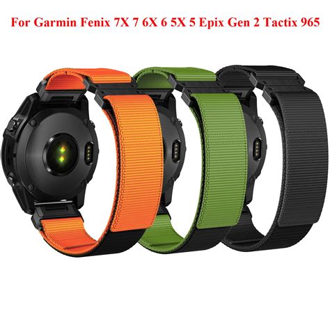 Mm Mm Nylon Quick Fit Straps For Garmin Fenix X Pro Fenix X