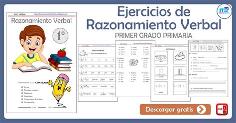 Cuaderno De Razonamiento Verbal Primer Grado Primaria Mate Nbkomputer