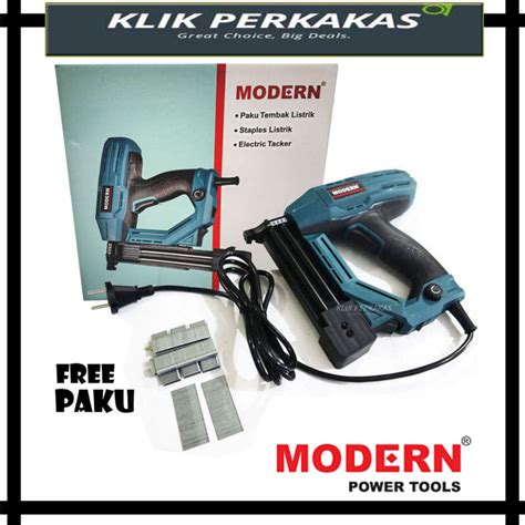 Electric Stapler Gun MODERN M 30FU Mesin Paku Tembak Elektrik F30