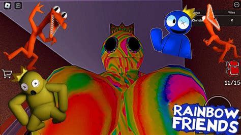 Roblox Rainbow Friends Chapter 3 Nos Persigue Blue Y Orange Amigos