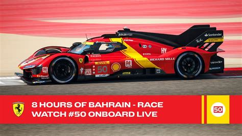 Ferrari Hypercar Onboard The 50 LIVE Race Action At 8 Hours Of