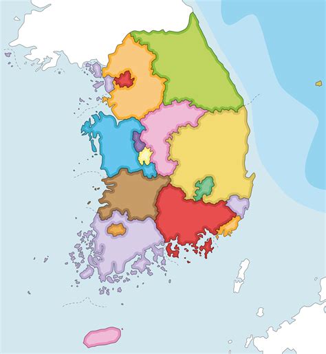 South Korea Blank Map: Explore the Peninsula