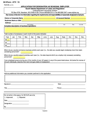 Fillable Online SD EForm 0772 V3 Fax Email Print PdfFiller