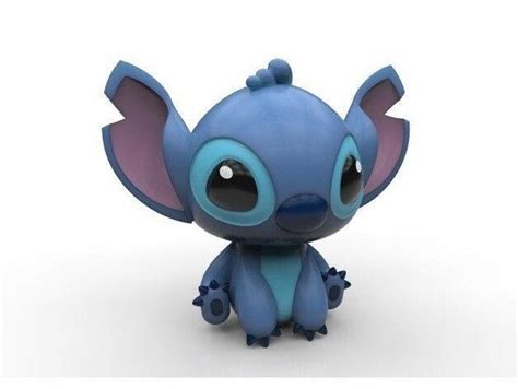 Cute Stitch 3d Stl File Stitch Stl Anime Stl Stand Stl Etsy Australia