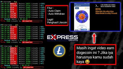 Aplikasi Penghasil Litecoin Legit Termux Auto Claim YouTube