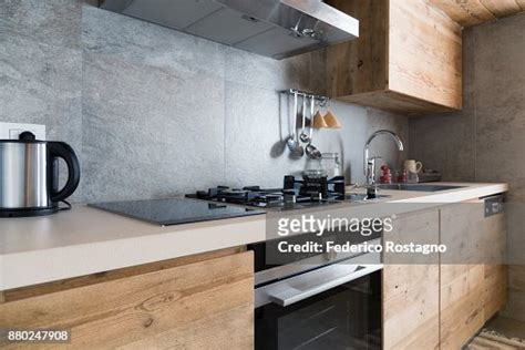 Modern Wood Kitchen Counter High Res Stock Photo Getty Images