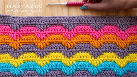 Crochet Textured Wave Stitch Naztazia