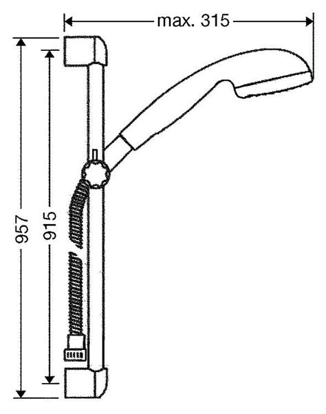 Hansgrohe Brause Set Crometta 85 Multi Unica Crometta 900mm