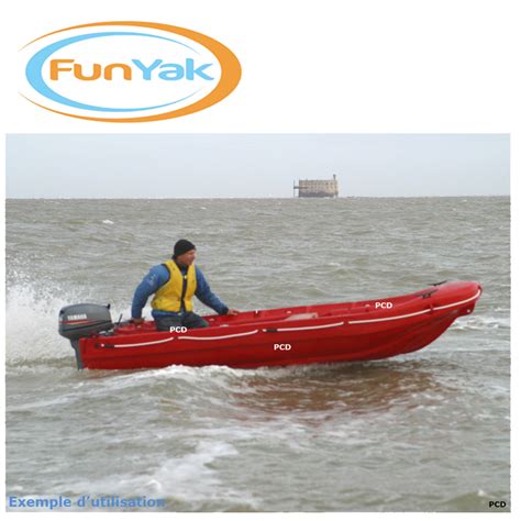 Barque Fun Yak Secu Rouge M Peche Et Navigation Embarcations