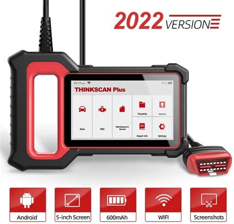 Thinkcar Thinkscan Plus S Obd Scanner Abs Srs Ecm System Oil Dpf Tpms