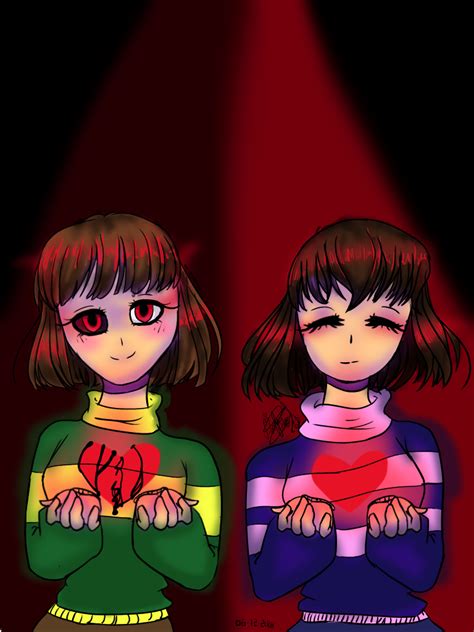 Chara And Frisk Fanart By Mafersbgh On Deviantart