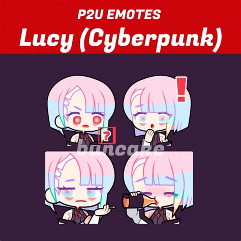 P2u Animated Emotes Lucy Etsy