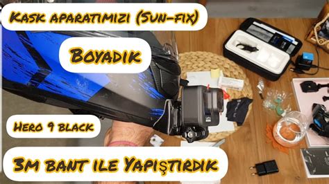 KASK A Kamera Takmak Sun Fix Ile GoPro Hero 9 Black YouTube