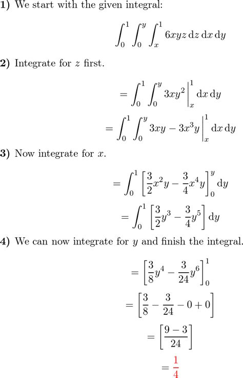 Calculate The Iterated Integral 10 Y0 1x 6xyz Dz Dx D Quizlet