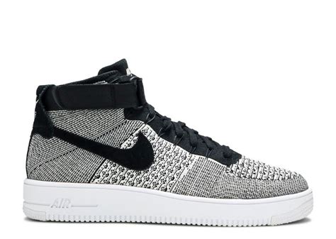 Air Force 1 Ultra Flyknit Mid Black Nike 817420 005 Blackwhite